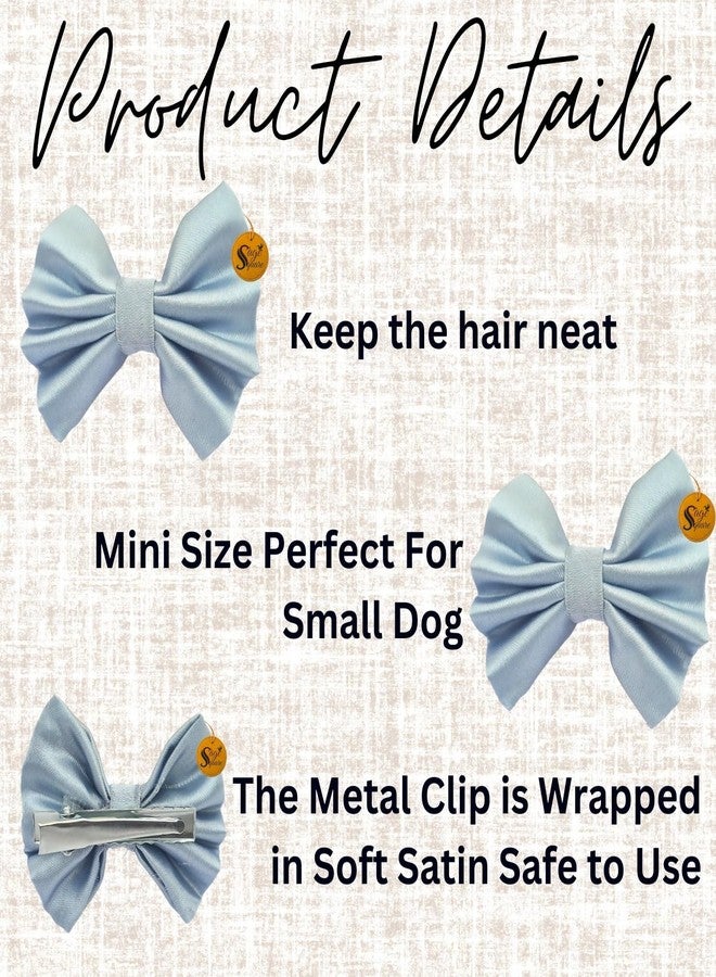 سايج سكوير مشابك شعر مربعة الشكل من سيج للحيوانات الأليفة | فيونكة يدوية الصنع للكلاب والقطط | فيونكة أنيقة على شكل عقدة علوية | إكسسوار فاخر للعناية بالحيوانات الأليفة | فيونكة شعر أنيقة لحفلات الزفاف والمهرجانات وأعياد الميلاد | هدية مثالية (فضي) - Image 5